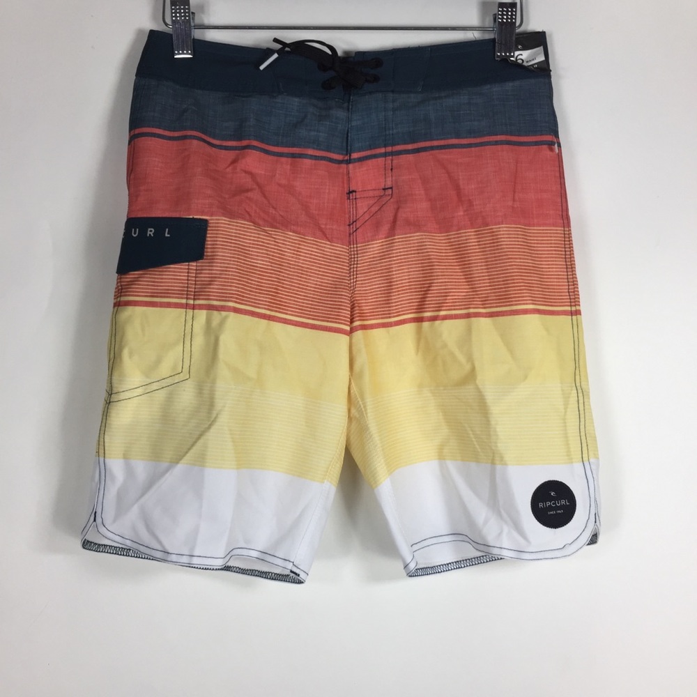 New Rip Curl Swim Trunks Color Block Colorful
